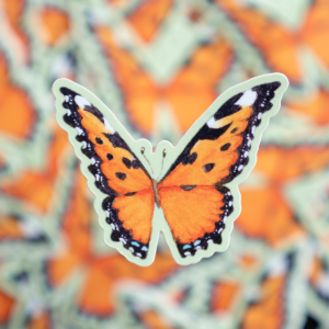 Butterfly - California Tortoiseshell 2" Sticker